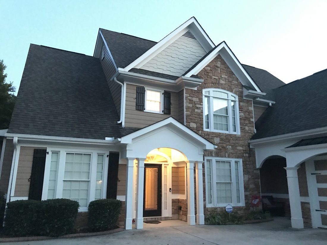 Completed home exterior by Vest Construction
